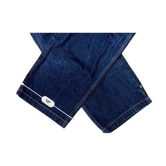 Brooklyn Xpress Vintage Carpenter Blue Jeans 40 Baggy Hip Hop Y2k Hipster - Picture 6 of 9